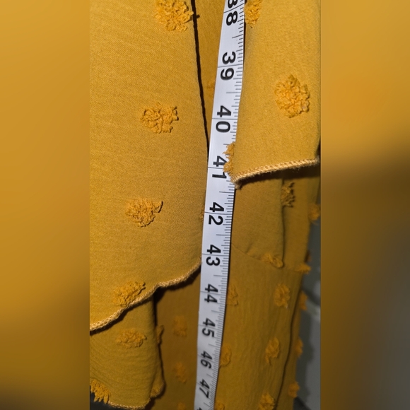 BTFBM Women's 2023 Summer Wrap V Neck Dress Ruffle Sleeve Swiss Dot Boho Sz M - Picture 15 of 16